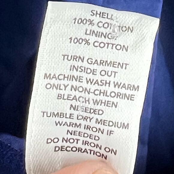 Ann Taylor LOFT Blue Halter Dress, White Beaded Belt Accent, Size 12 - Picture 8 of 11